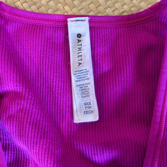 Athleta Aurora Crop Rib Tank Camisole - Picture 2 of 3